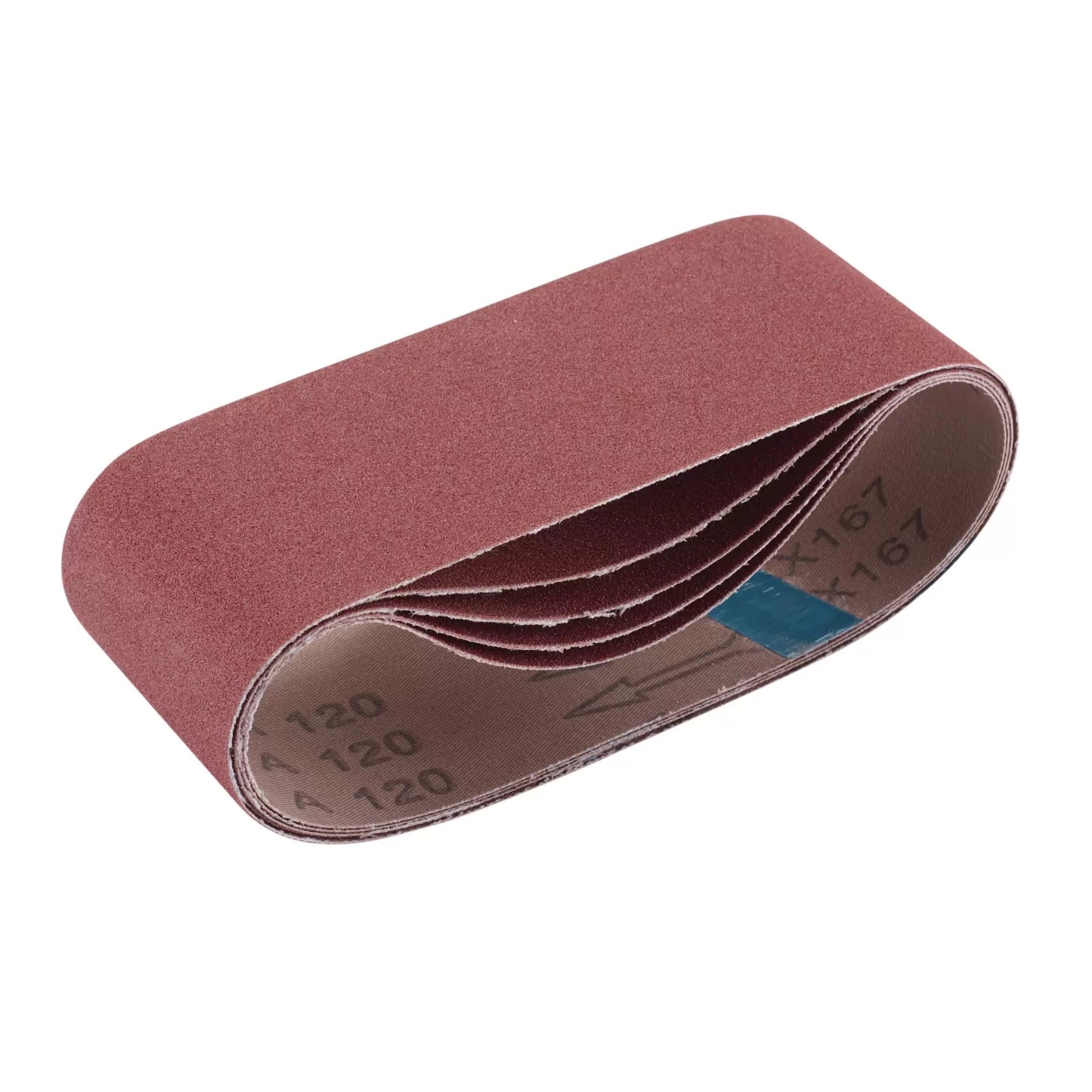 Draper Tools - 09235 - Cloth Sanding Belt, 75 x 457mm, 120 Grit (Pack of 5)