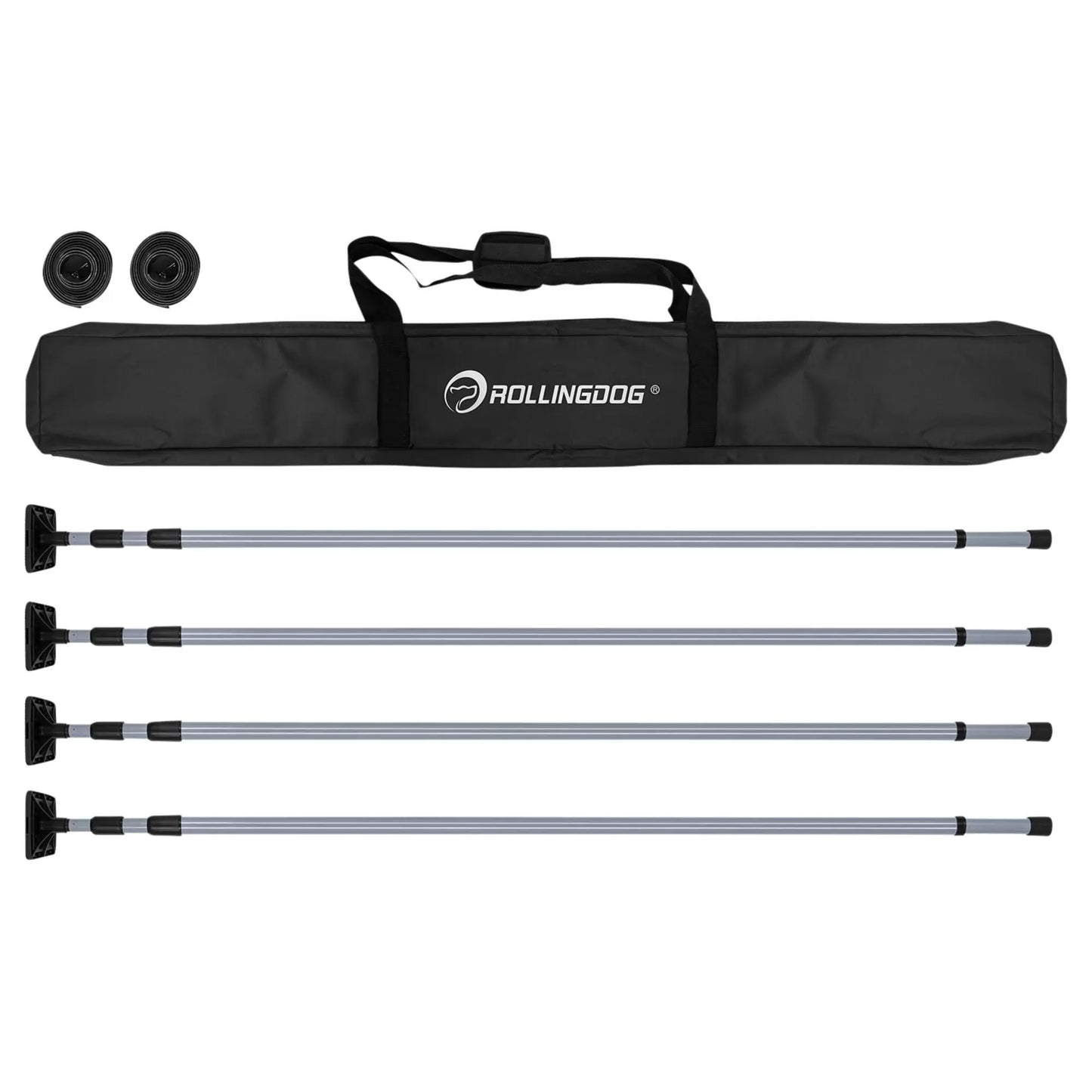 Rollingdog - 09666 - ROLLINGDOG Dust Barrier Poles, 1.4-3.3m (7 Piece)