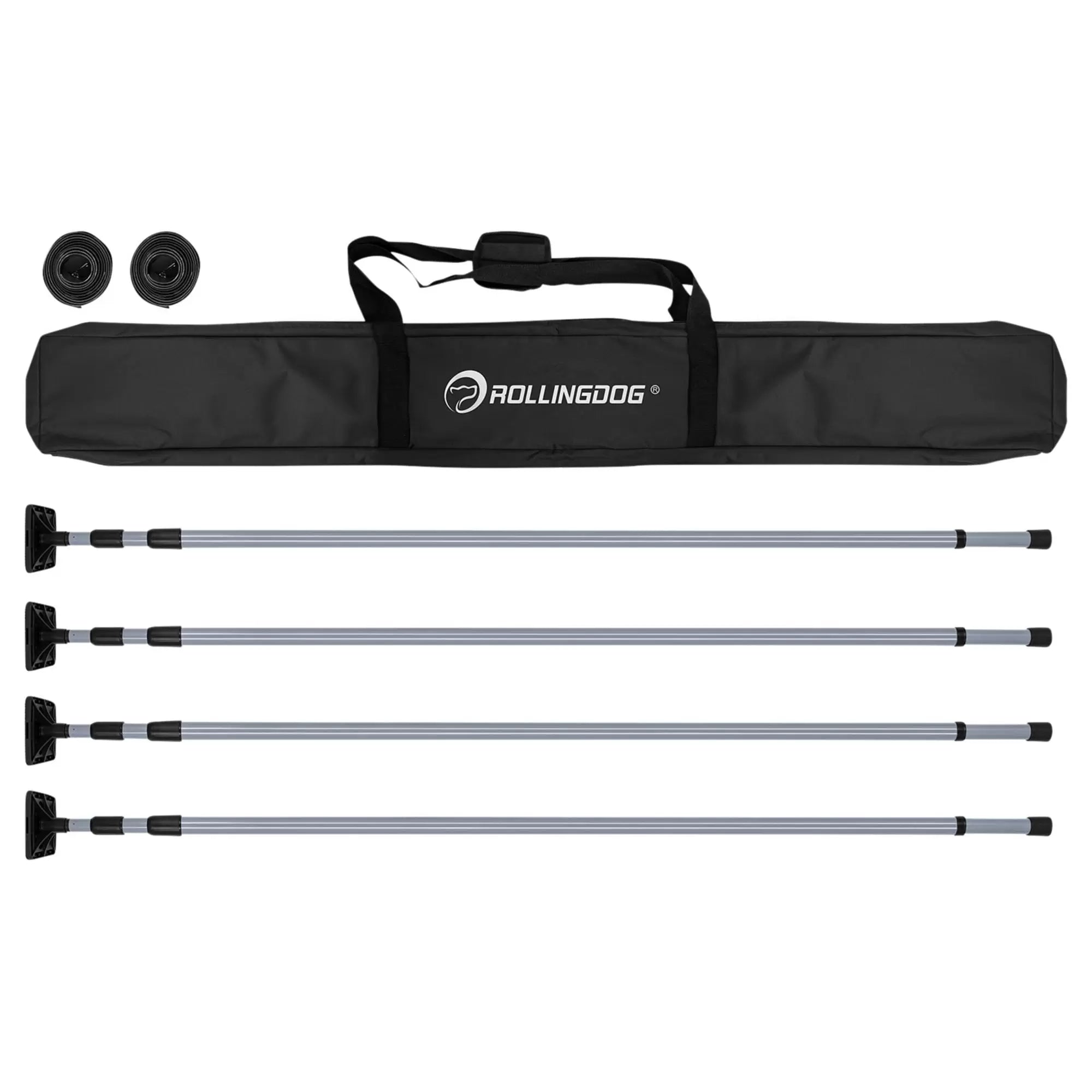 Rollingdog - 09666 - ROLLINGDOG Dust Barrier Poles, 1.4-3.3m (7 Piece)