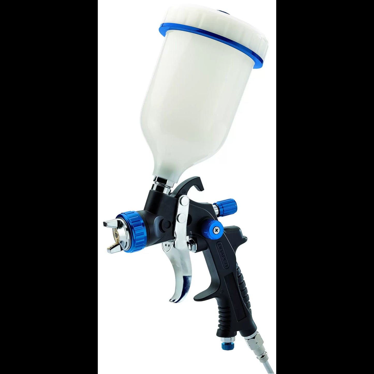 Draper Tools - 09707 - HVLP Air Spray Gun with Composite Body and Gravity Fed Hopper, 600ml