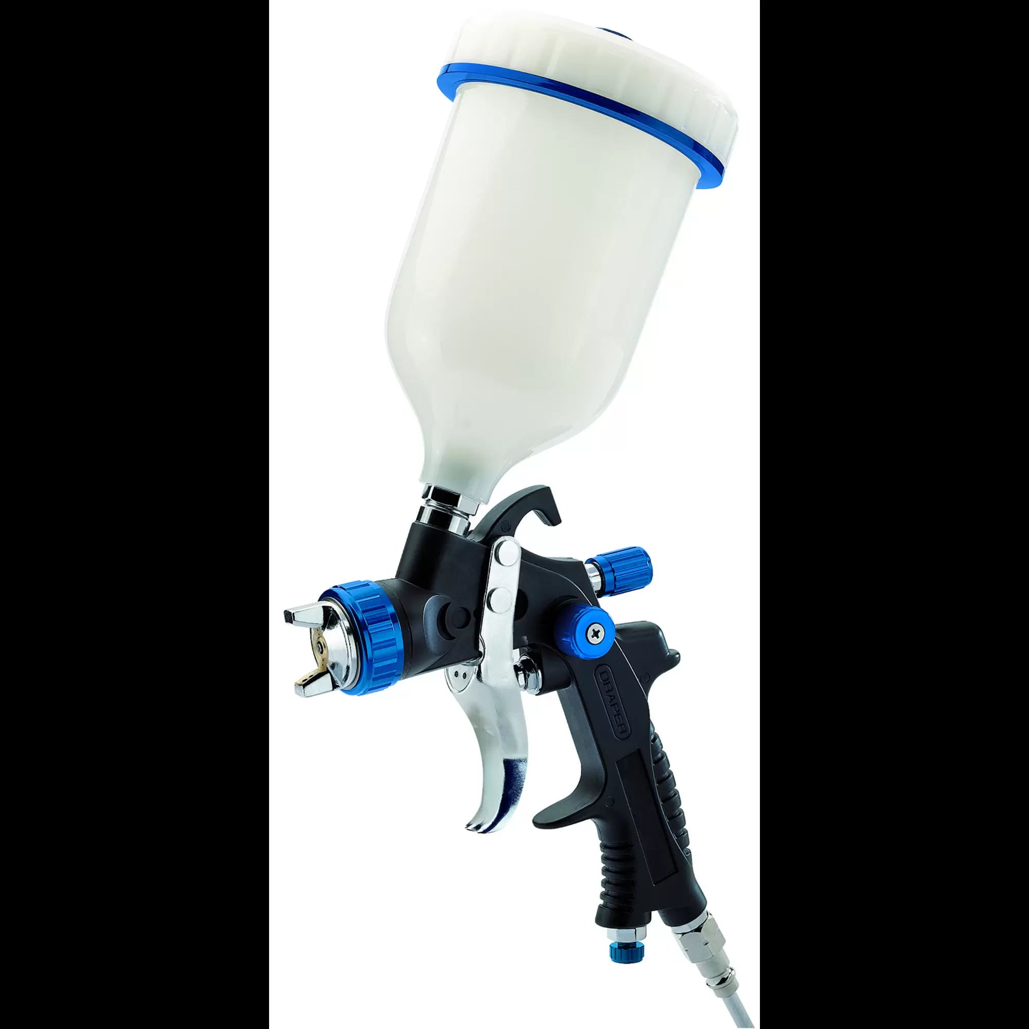 Draper Tools - 09707 - HVLP Air Spray Gun with Composite Body and Gravity Fed Hopper, 600ml