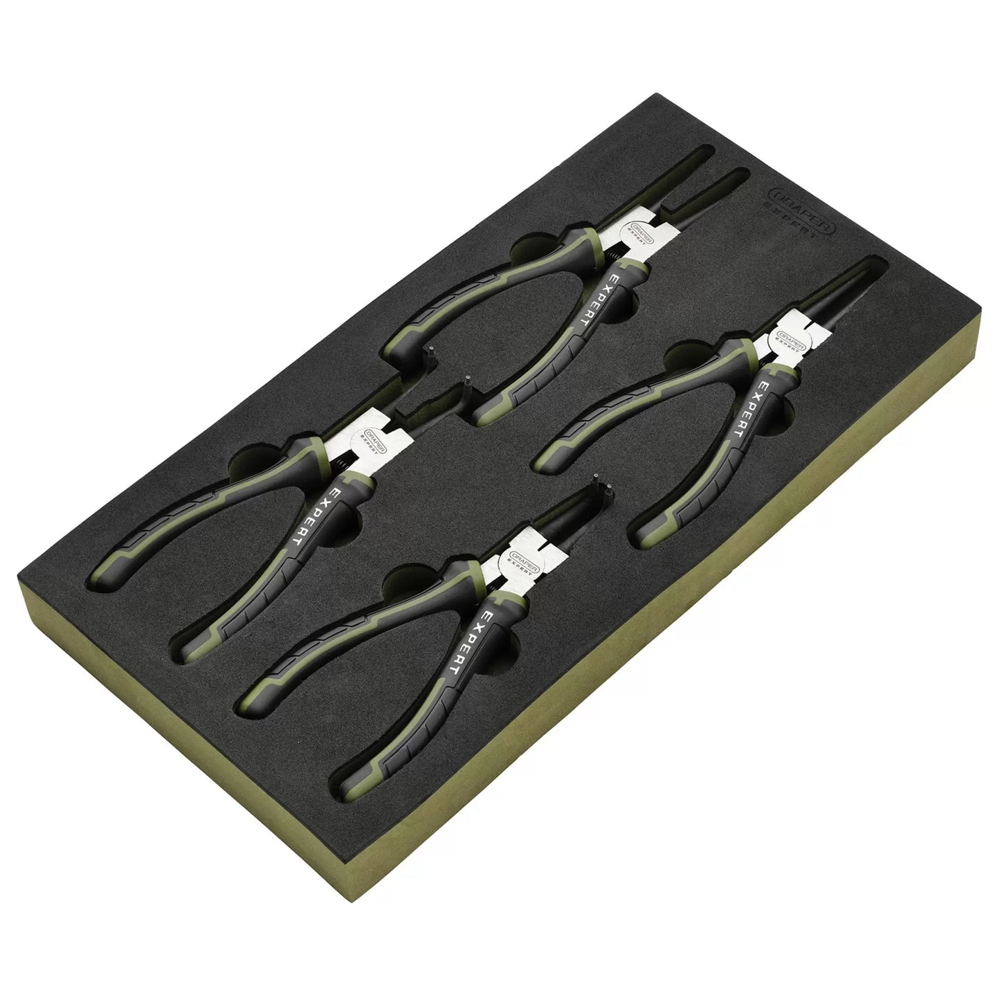 Draper Tools - 09930 - Draper Expert Circlip Pliers Set in EVA Foam Tray, 180mm (4 Piece)