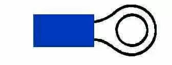 Durite 2-001-06 - Terminal Blue 5.30mm Ring Pk100