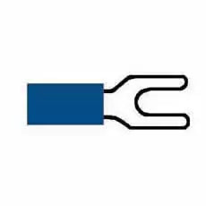 Durite 0-001-07 - Terminal Blue 3.70mm Fork Pk50