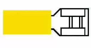 Durite 0-001-18 - Terminal Yellow 6.30mm Push-on Pk50
