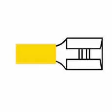 Durite 0-001-19 - Terminal Yellow 9.50mm Push-on Pk50