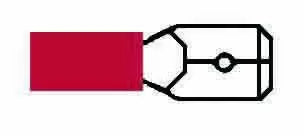 Durite 3-001-26 - Terminal Red 6.30mm Blade Pk1000