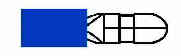 Durite 2-001-32 - Terminal Blue 5.00mm  Bullet Pk100