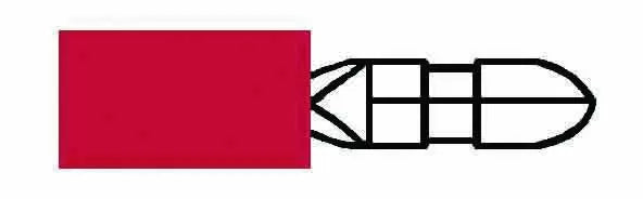 Durite 0-001-36 - Terminal Red 4.00mm Bullet Pk50