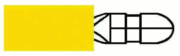 Durite 0-001-37 - Terminal Yellow 5.00mm Bullet Pk50