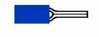 Durite 0-001-43 - Terminal Blue 1.90mm Diameter Pin Pk50