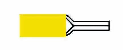 Durite 0-001-44 - Terminal Yellow 2.9mm Diameter Pin Pk50