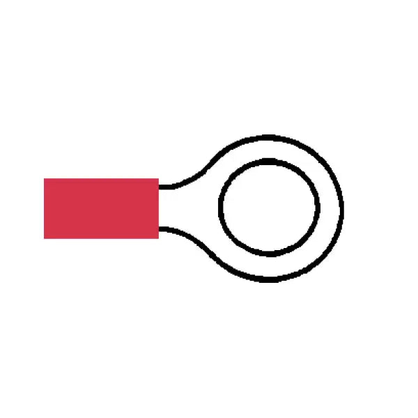 Durite 0-001-48 - Terminal Red 8.40mm Ring Pk50