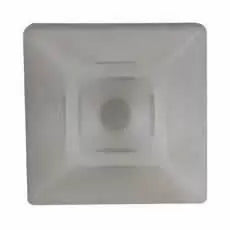 Durite 0-002-51 - Sticky-Back Cable Tie Base White Pk25
