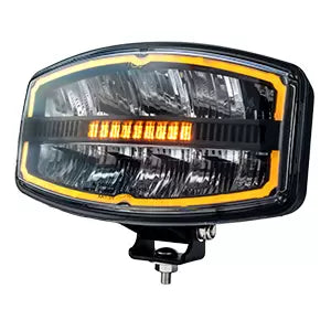 Durite 0-421-29 - Amber/White Driving Lamp 12/24V with R65 Amber Warning Light Bx1