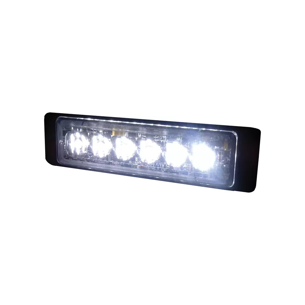 Durite 0-441-07 - LED Warning Light 6 White 12/24volt Bx1