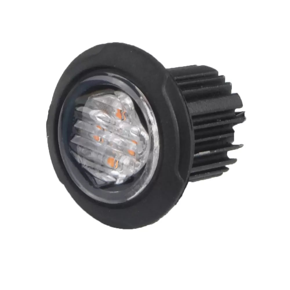 Durite 0-441-41 - R65 LED Round 25mm Warning Light 4 Amber 12/24volt Bx1