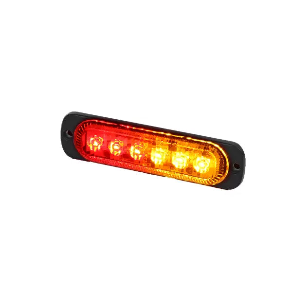 Durite 0-441-65 - R10 LED Warning Light 3 Amber 3 Red 12/24volt Bx1