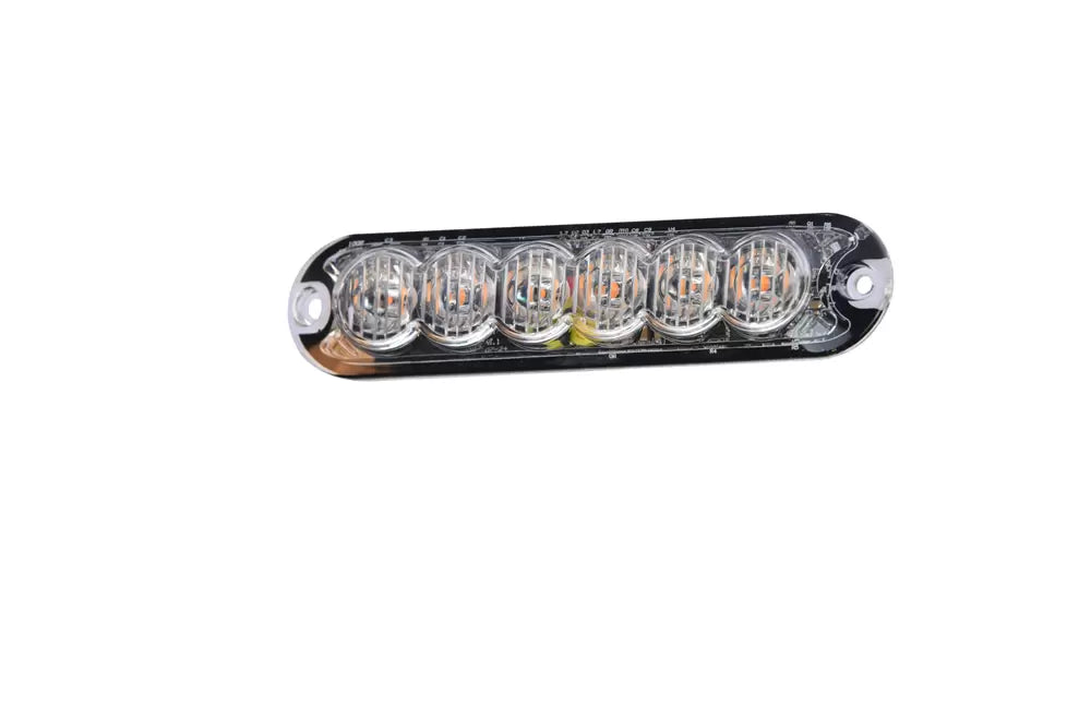 Durite 0-441-66 - R65 R10 LED Warning Light 6 LED's Amber 12/24volt IP69K Bx1