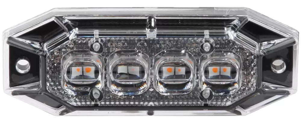 Durite 0-441-82 - R65 R10 LED Warning Light 8 LED's Amber 12/24volt IP67/IP69K Bx1