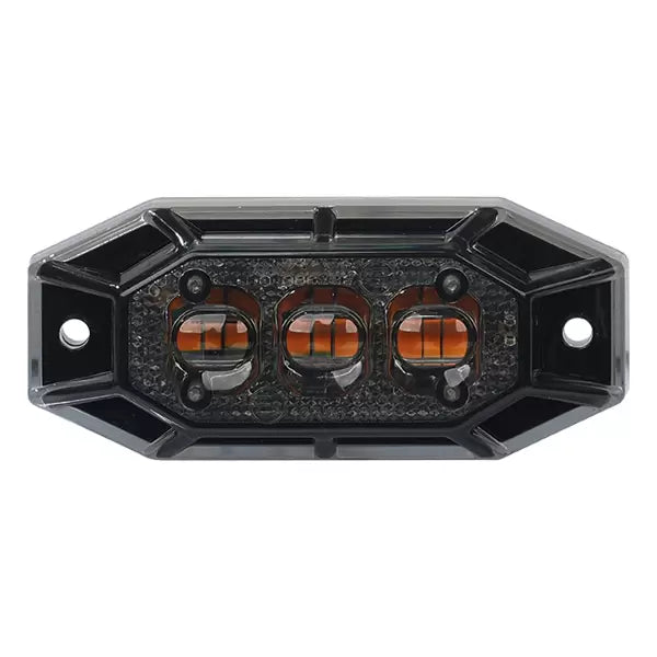 Durite 0-441-91 - R65 R10 LED Dark Lens Warning Light 9 LED's Amber 12/24v Bx1