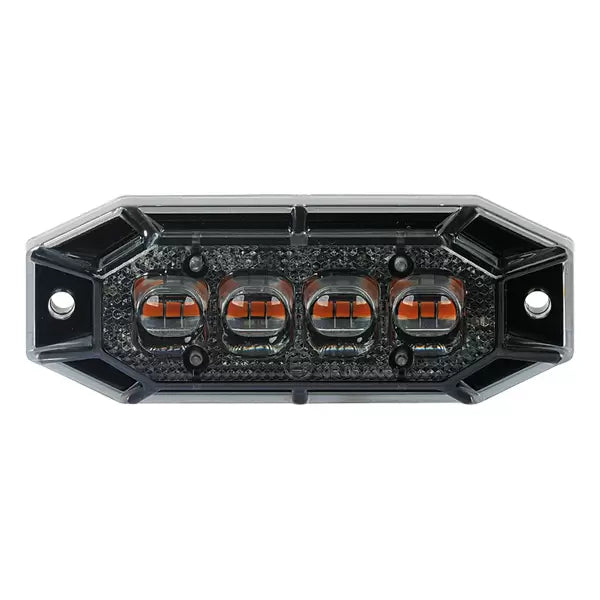 Durite 0-441-92 - R65 R10 LED Dark Lens Warning Light 12 LED's Amber 12/24v Bx1