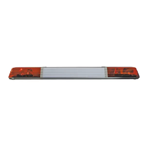 Durite 0-443-12 - Rotating Beacon Light Bar 1.2M 12/24 volt Amber 4 Bolt Fixing Bx1