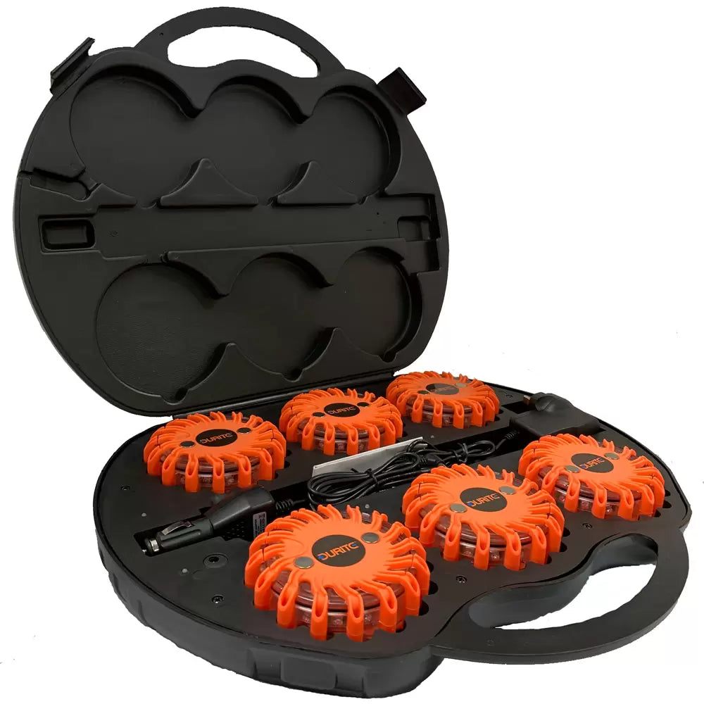 Durite 0-446-60 - LED Li-Ion Rechargeable Warning Lights 6 off in Charging Case Bx1