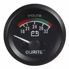 Durite 0-523-72 - Voltmeter Illuminated 52mm 24 volt Bx1