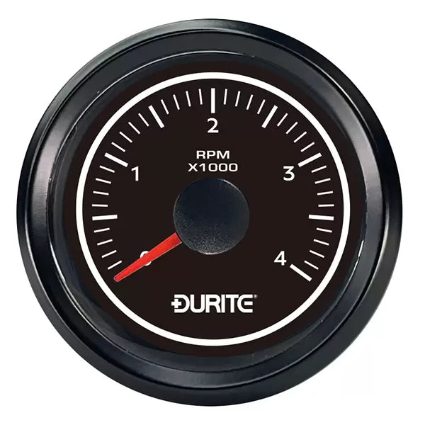 Durite 0-525-30 - Tachometer Marine LED Illuminated 0-4000rpm 52mm 12/24 volt Bx1