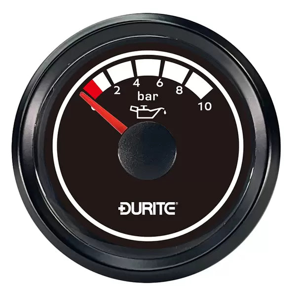 Durite 0-525-36 - Oil Press Marine with Sender LED illuminated 52mm 12/24 volt Bx1