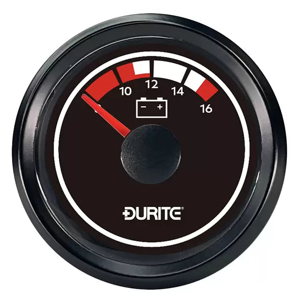 Durite 0-525-42 - Voltmeter Marine LED Illuminated 52mm 12 volt Bx1