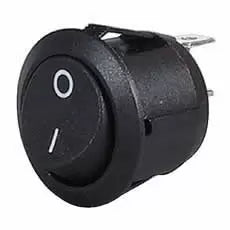 Durite 3-531-01 - Switch Rocker Round On/Off Black Pk 100