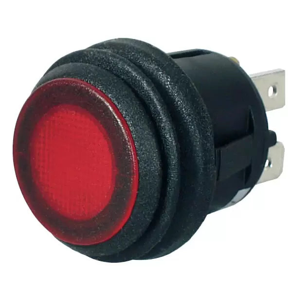 Durite 0-531-25 - Switch Rocker Round On/Off Red LED 12 volt bg1