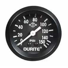 Durite 0-533-01 - Air Pressure Gauge 52mm Mechanical with 12' Capillary Bx1