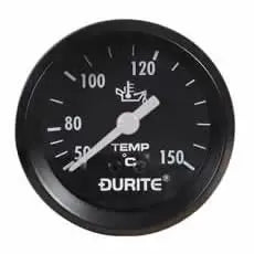 Durite 0-533-15 - Oil Temperature Gauge 52mm Mechanical with 12' Capillary Bx1