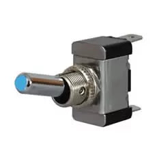 Durite 0-603-02 - Switch Flick On/Off Metal Dolly Blue LED 12/24 volt Bg1