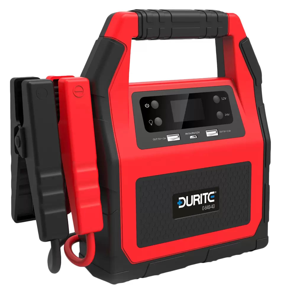 Durite 0-649-40 - 12/24V Jump Starter 42,000mAH Li-Polymer Battery.  Bx1