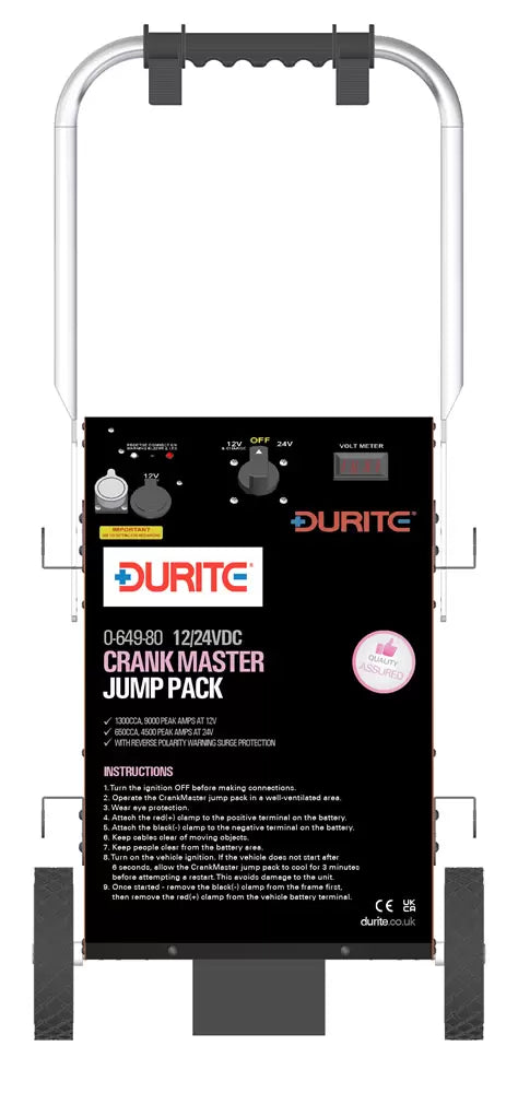 Durite 0-649-80 - Heavy Duty Trolley Starter 12/24V 4500/9000A Bx1