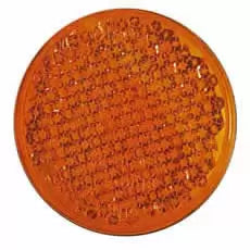 Durite 0-665-80 - Reflector Amber 55mm Round Adhesive Bg10