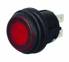 Durite 0-690-55 - Switch Push/Push Red LED 12/24 volt bg1