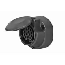 Durite 0-695-09 - Socket Caravan 13 Pin Plastic with Fog Cut Out Bg1