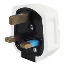 Durite 0-698-01 - Plugtop 13 amp Mains Fused White Rubber Bx10