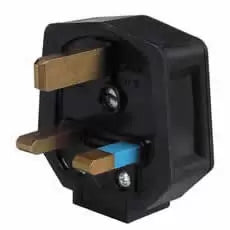 Durite 0-698-18 - Plugtop 13 amp Mains Fused Black Rubber Bx10
