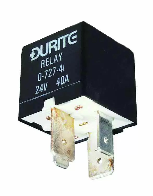 Durite 0-727-41 - Relay Mini H/D Make/Break Sealed 40 amp 24 volt + Resistor bg1