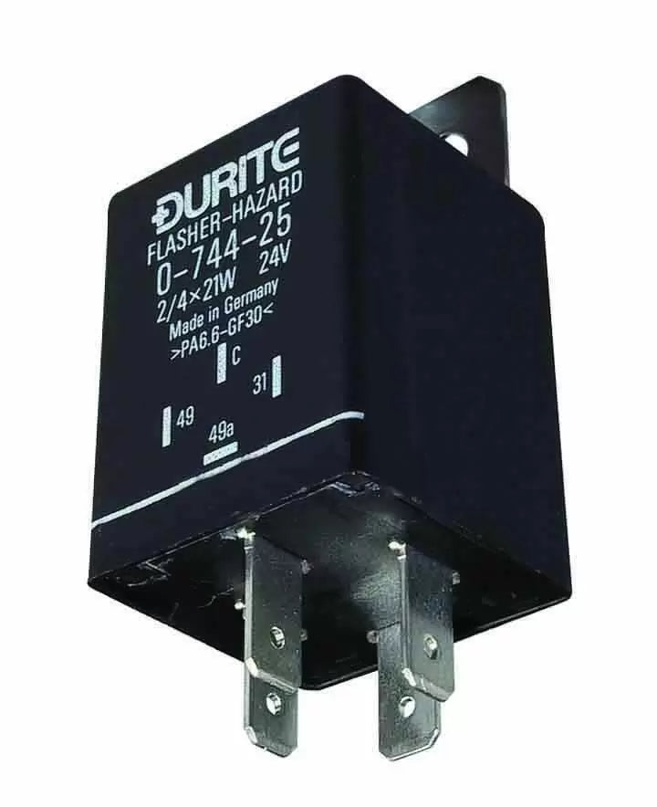 Durite 0-744-25 - Flasher/Hazard Unit 2/4 x 21 watt 24 volt bg1