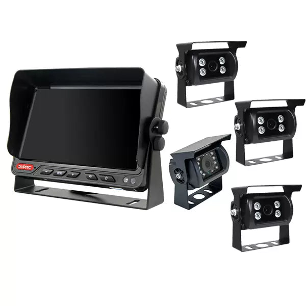 Durite 0-774-34A - CCTV Kit 7" Quad Colour 4 1080P Rear Cams 12/24v Bx1