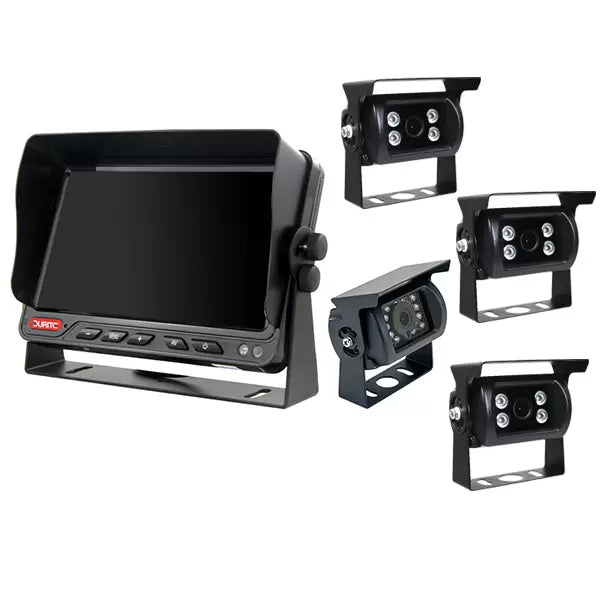 Durite 0-774-96A - CCTV Kit 7" Quad Colour 3 x 1080P Rear Cams 12/24v Bx1