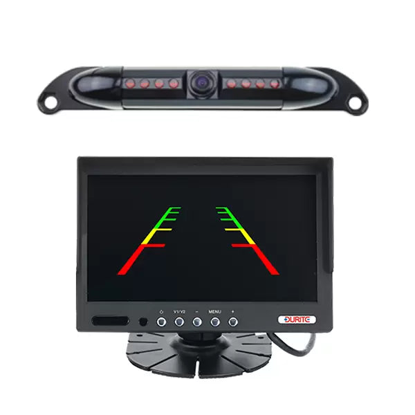 Durite 0-775-17A - 25cm number plate 720P camera, 7" monitor kit  Bx1