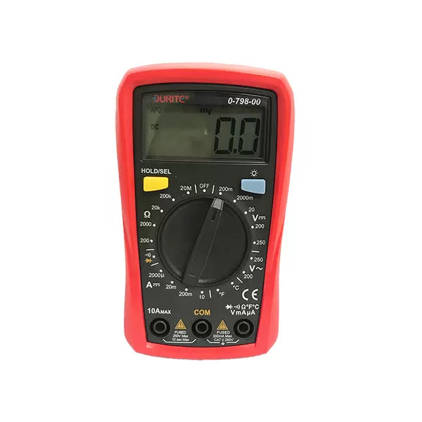 Durite 0-798-00 - Multimeter Digital Hand Held with Temperature Cd1